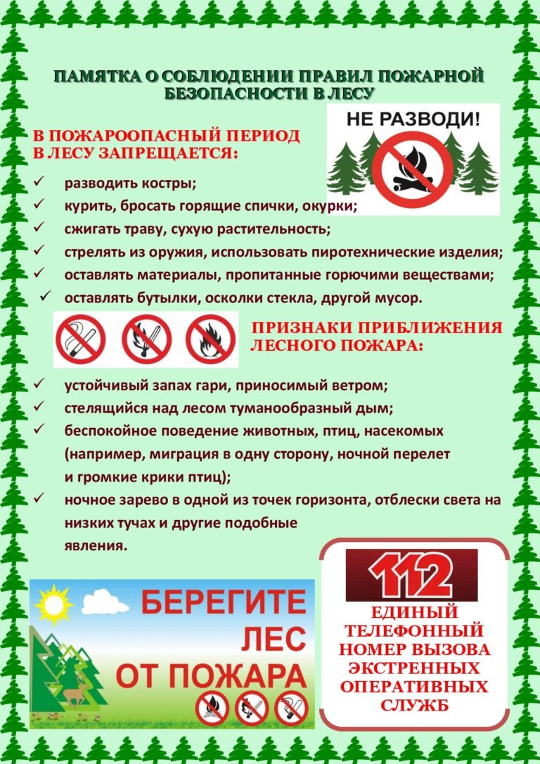 Рекомендации по пожарной безопасности для родителей и детей в летний период.